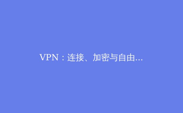 VPN：连接、加密与自由——深度解析现代网络世界的隐形盾牌 - 3