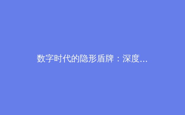 数字时代的隐形盾牌：深度解析VPN的架构原理与核心价值